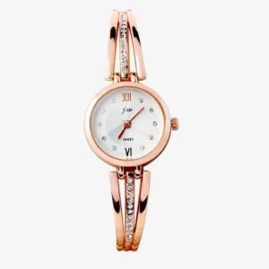 Magnet Stainless Steel Analog Purple Watch For Women